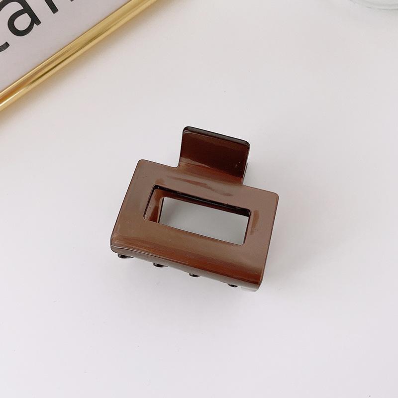 Korean Hair Clips for Women Claw Clip Elegant Candy Colors Square Hollow Crab for Hair Girls Hair Accessories Hair Barrettes New