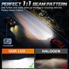Dualvision 2PCS Car Lights H7 H4 H1 9006 H11 9005 H8 H9 Super Bright LED Headlights High Low Beam Fog Light Bulb White 6000K 12V