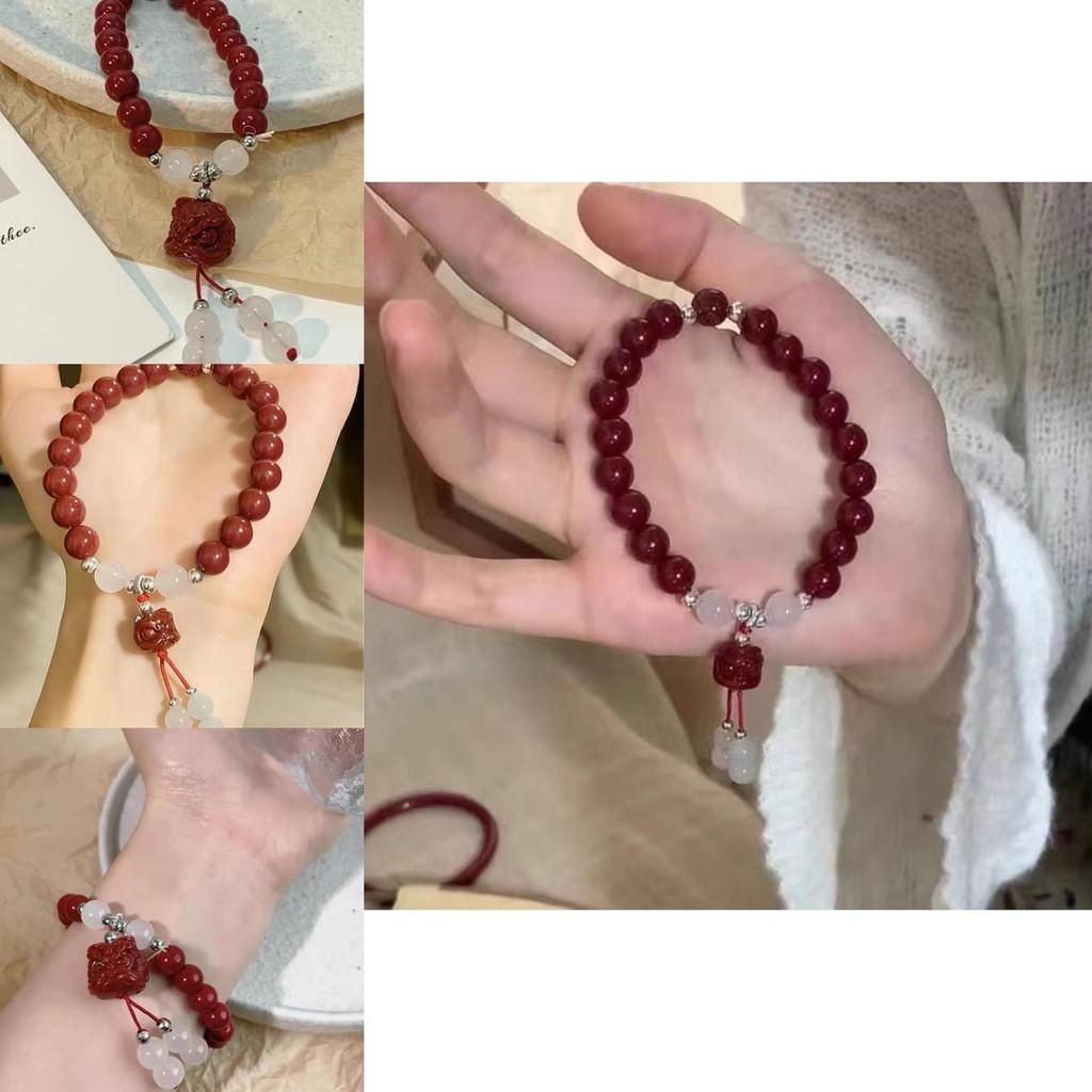 Lion Red Sophisticated Beaded Bracelet For Women Bohemian And Vintage Charm