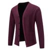 Autumn Men'S Single-Breasted Cardigan Sweater Trendy Casual Loose Solid Color Knitted Sweater Top