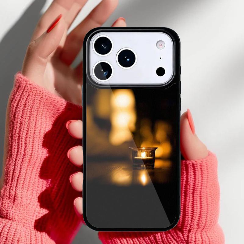 

Candle Light Romantic Peace Phone Case for iPhone 17 16 15 14 13 Pro Max Back Cover for 12 11 Pro Coque iPhone 11 Pro Max