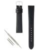 BAMBI Long L Size Watch Band Cowhide 10mm-22mm, Black BCE003AS-S, 20mm