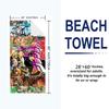 The JoJo's Print Beach Towel, Large Soft Quick Dry Towel for Beach Camping Swimming