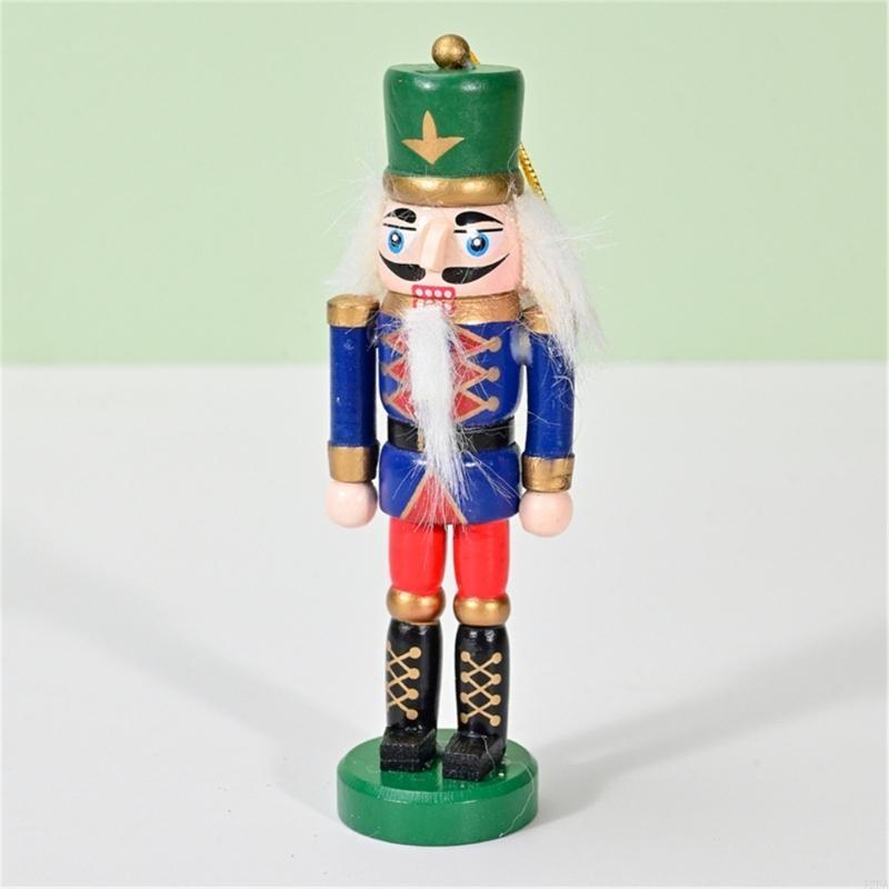 Pack Of 3 Multicolors Nutcrackers Shaped Figurines Stylish Pendants Festives Christmas Tree Hanging Charm Jewelry