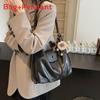 Modern Pu Dualhandle Backpack With Splicing Design For Work And Leisure Use