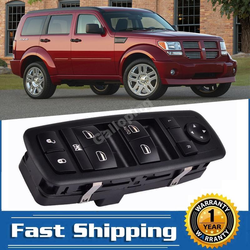 

Front Left Driver Door Window Control Switch Glass Lifter Regulator Button for Jeep Liberty 3.7L Dodge Nitro 3.7L 4.0L 2008-2012