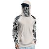 Lightweight Hooded Sun Protection Shirt Long Sleeve Rash Guard Top with Face Cover for Outdoor Activities UV Blocking Breathable Quick Dry