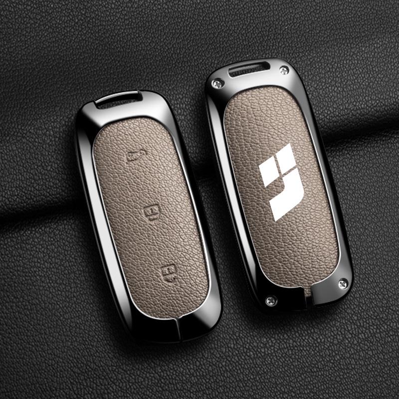 High-End L7 Key Case: Metal Buckle Shell Holder for L8 and Ideal One L6 Cars