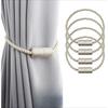 2/4Pack Strong Magnetic Curtain Tiebacks Outdoor Elegant Decorative Tie Backs Rope for Drapes Window Curtain Holdbacks