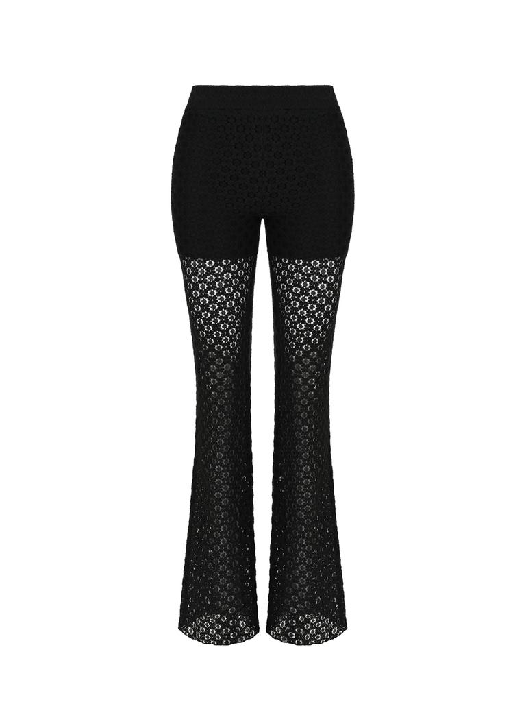 Soltipebeul Lace Banding Pants [Black]