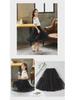 Girls' Mesh Long Skirt - 2023 Spring & Autumn Collection for Middle & Large Children, Versatile Four Seasons Puffy Skirt
