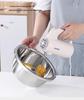 Durable 304 Stainless Steel Multi-Purpose Kitchen Basin: Noodle, Soup, Vegetable Wash, Egg Beating, and Seasoning Jar.