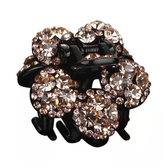 

Korean Style Non-Slip Hair Claw Colorful Rhinestone Flower Hair Pin Hair Accessories