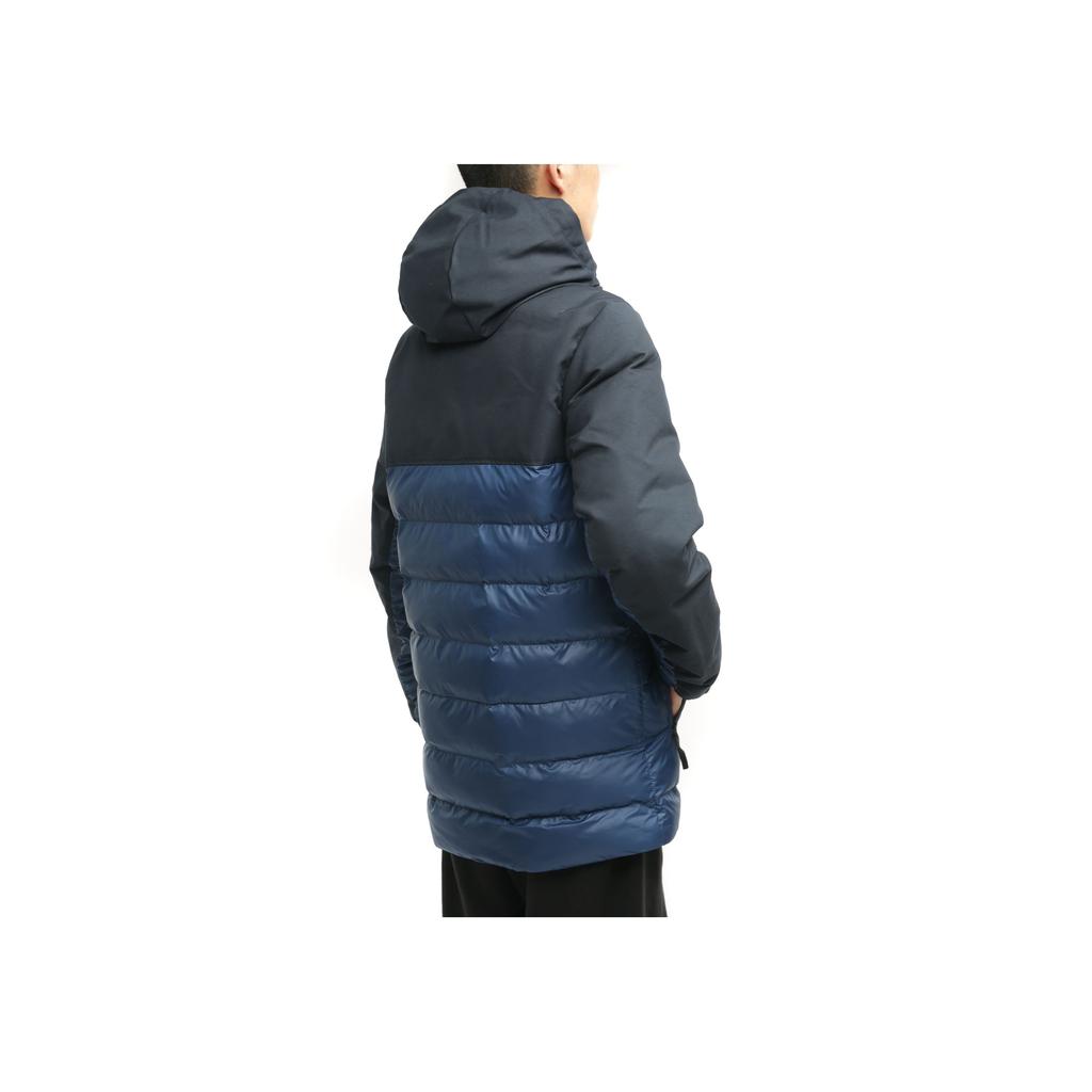 Adidas Logo Badge Hooded Zip-Up Cotton Jacket Men Jacket Dark-Blue DX8706