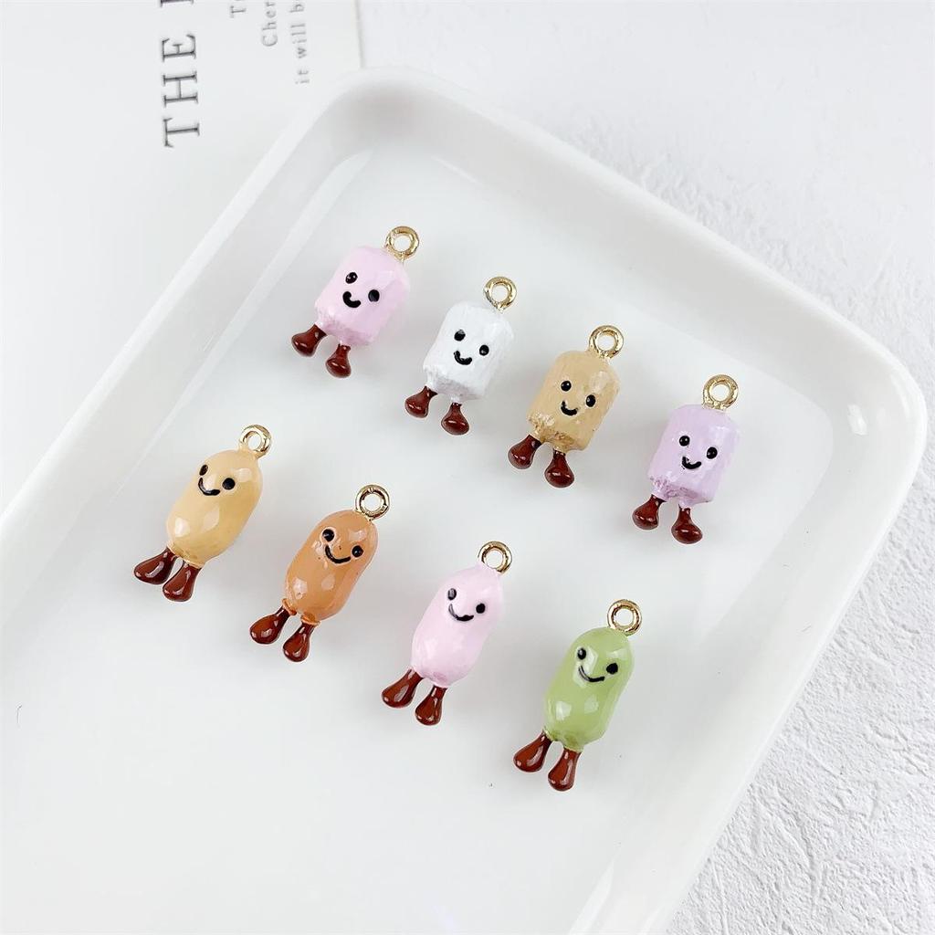 Alloy Drip Oil Cartoon Potato Pendant for DIY Jewelry Making