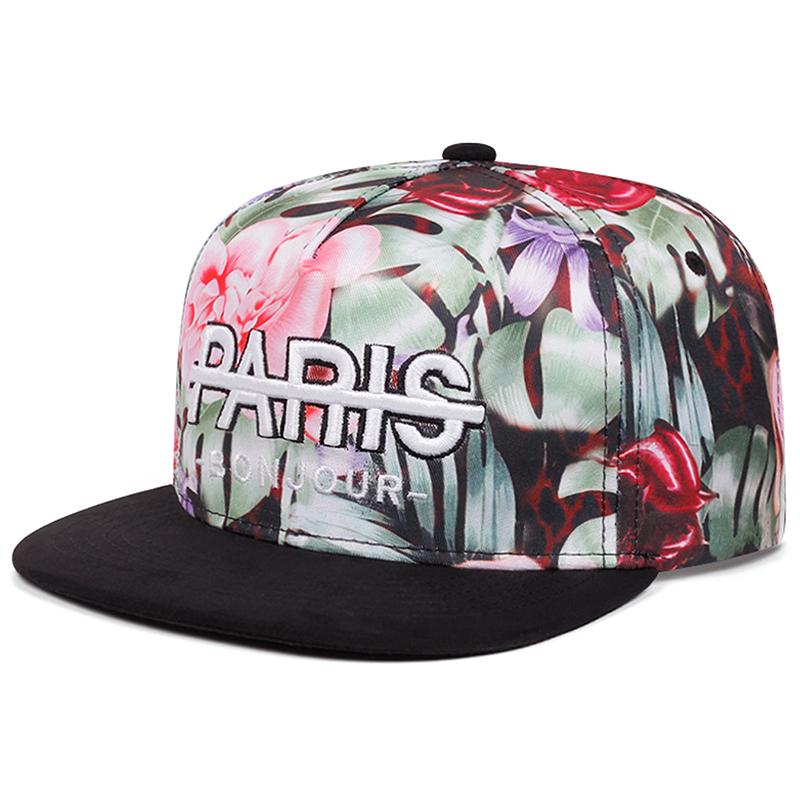 

2025 Simple Creative New Flat Edge Hat Paris Embroidered Hip Hop Hat Daily Leisure Decoration Sunshade Hat Unisex Baseball Hat