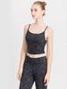 Loopa Daily Cropped Camisole with Yoga Hot Bra Top Leopard Size L Cups, Wear, Yoga, Fitness, / Gray,