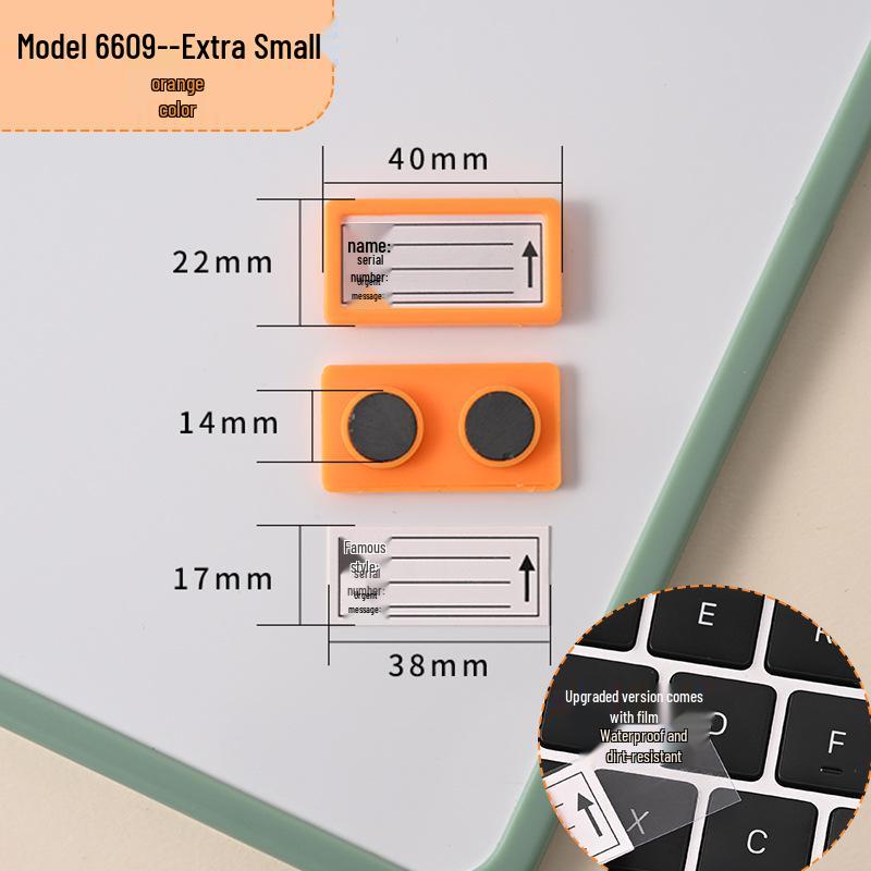 Magnetic Label Holder for Whiteboard & File Cabinets - Warehouse & Partition Name Sign Stickers