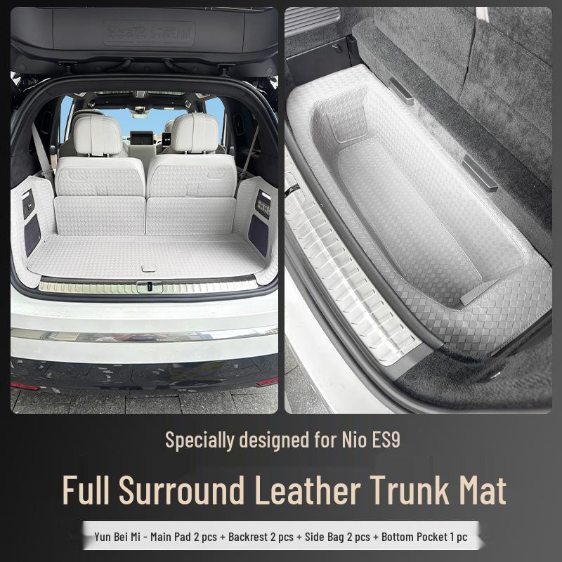 Full Coverage Trunk Mat for 26 NIO ES9 Models: Seat Back & Tail Box Interior Accessory