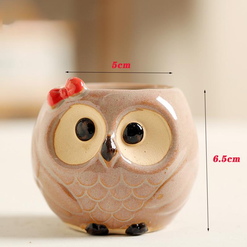 

Скандинавские садовые принадлежности Украшение Креативный суккулентный горшок для цветов в виде совы Пасторальный Милые животные Европейский стиль Бытовой цветочный горшок