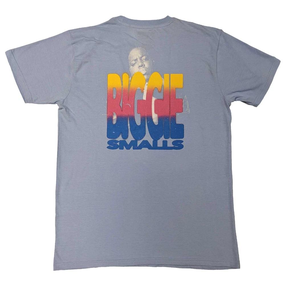 Biggie Smalls T Shirt Halftone Biggie Logo new Official Unisex Purple XL