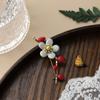 Squisiti Spille Spille Smaltate a Forma di Cuore di Fiori Vintage Eleganti da Donna Spille Distintivi Accessori Classici Vintage da Donna per Maglione Cappotto