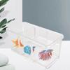Acrylic Fish Tank Detachable 3 Areas Small Aquarium Desktop Ornamental Transparent Fish Tank for Hom