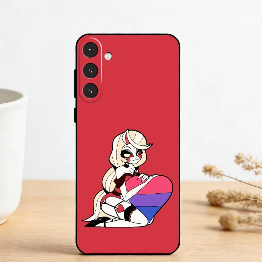 H-Hazbin Hotel C-Charlie Morningstar Phone Case For Samsung Galaxy A73,A72,A71,A70,A53,A52,A51,Others Soft Black Cover