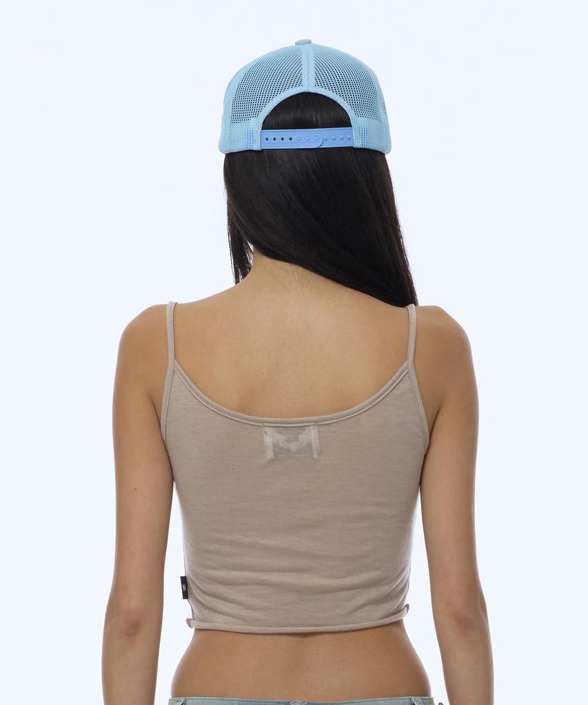 Gillaakaibeu Eyelet Bold Logo Mesh Cap_Sky Blue