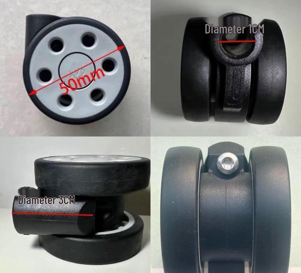 Ultra-Quiet Universal Wheels for Rimowa Salsa Suitcase