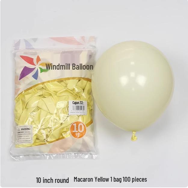 Windmill Pattern 10" Round Latex Balloons - Pack of 100 for Weddings & Birthdays