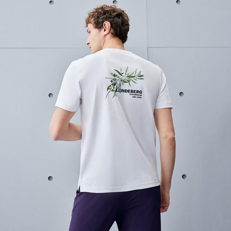 J.Lindeberg Men's Logo Cotton Cool Short Sleeve T-Shirt