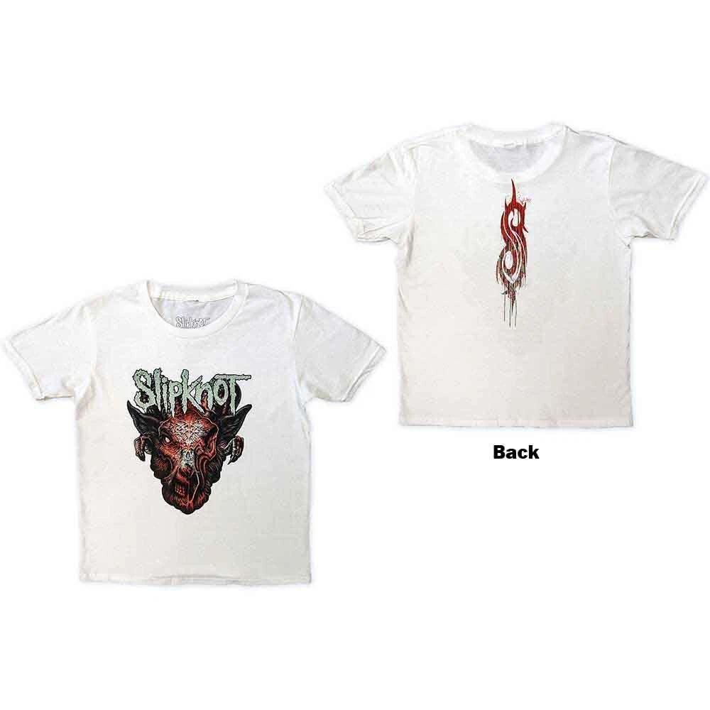 Детская футболка Slipknot: Зараженная коза (Назад Печать) (7-8 лет) 4XL