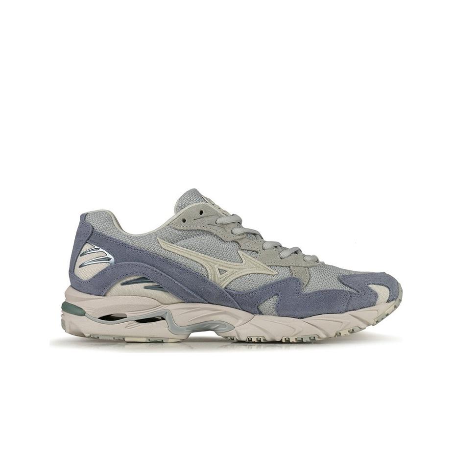 Mizuno Wave Rider 10 Retro Low Top Running Shoes Unisex Sneaker Gray Blue D1GA215901