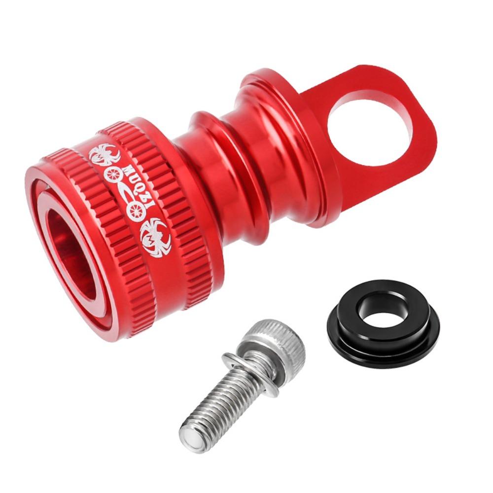

Aluminum Zinc Zinc Alloy Bicycle Frame Mounting Base Folding Bike Pedal Adapter Folding Bike Use Red 1 PC