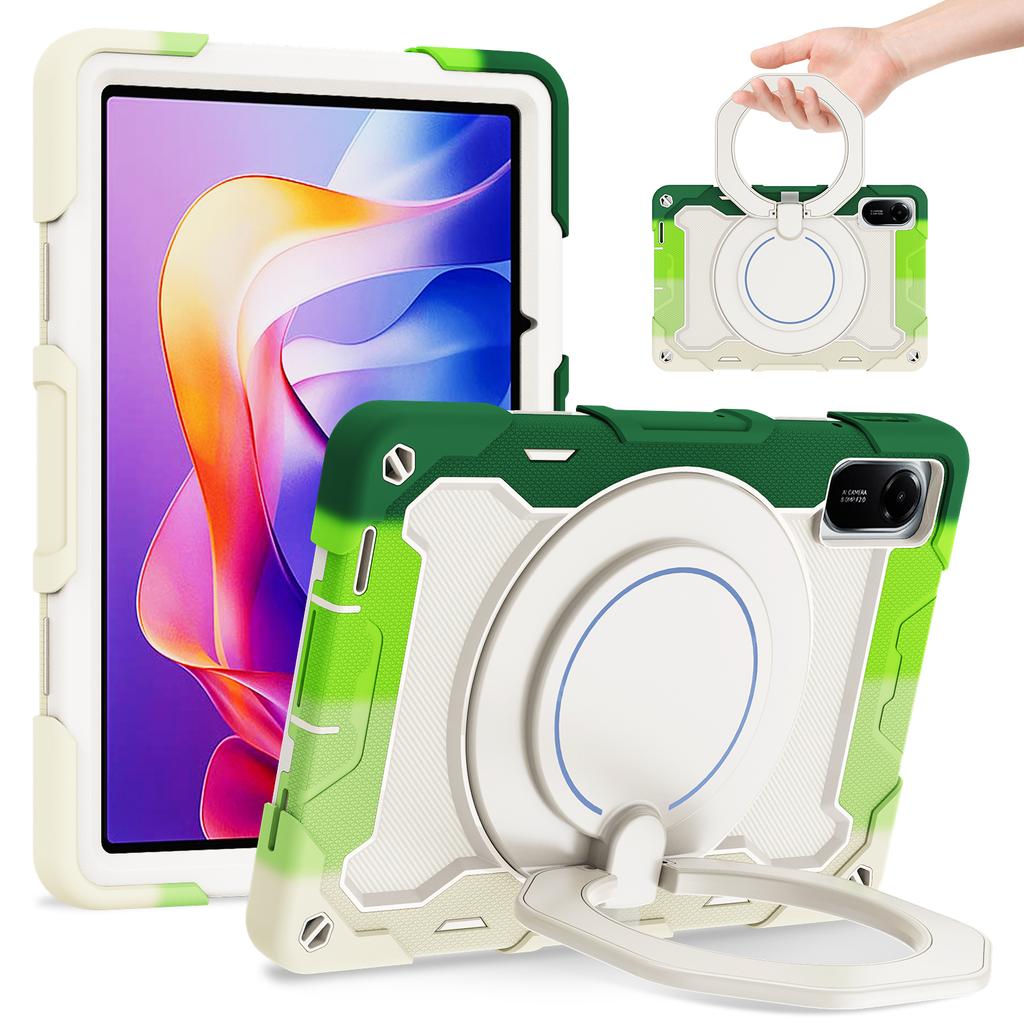 For Xiaomi Redmi Pad 2 Case with Kickstand PC + Silicone Shockproof Rugged Tablet Cover