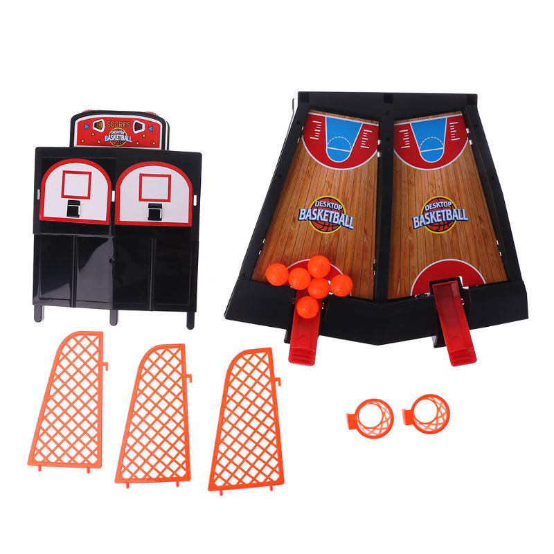Desktop Basketball Shooting Game Toy Table Finger Ejection Basketball Court Shooting Stress Reliever
