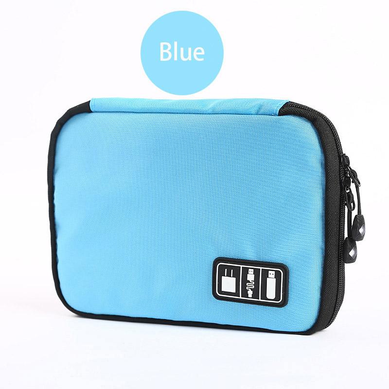 Travel Storage Bags Shockproof Flash Drive USB Cable Earphone Organizer Digital Gadget Holder Cell phone Mobile USB Charger Case