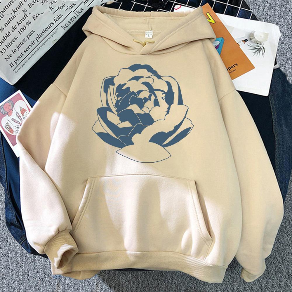2025 new autumn casual men's sweater pattern printed pullover long sleeve youth popular hooded collar sweater