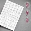 Innovative Nail Stickers Nail Stencils Decals For Personalizing Looks Quick Setups Vibranted Colors Safe For Daily Use