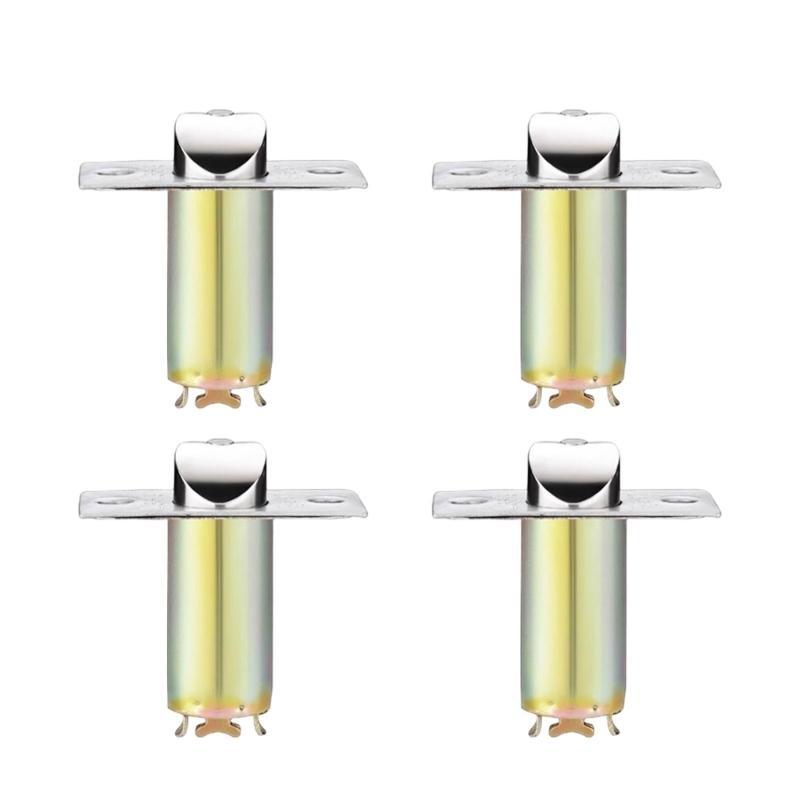 4Pcs Universals Single Lock Body Tongue Round Balls Door Knob Body Lock Cores Entrance Passages Door Lock Cores Enduring