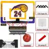 Punch-Free Foldable Basketball and Volleyball Hoop for Kids - Indoor/Outdoor Wall-Mounted Dunk Board