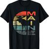 Maine Moose Silhouette Retro Sunset Acadia Vintage T-Shirt