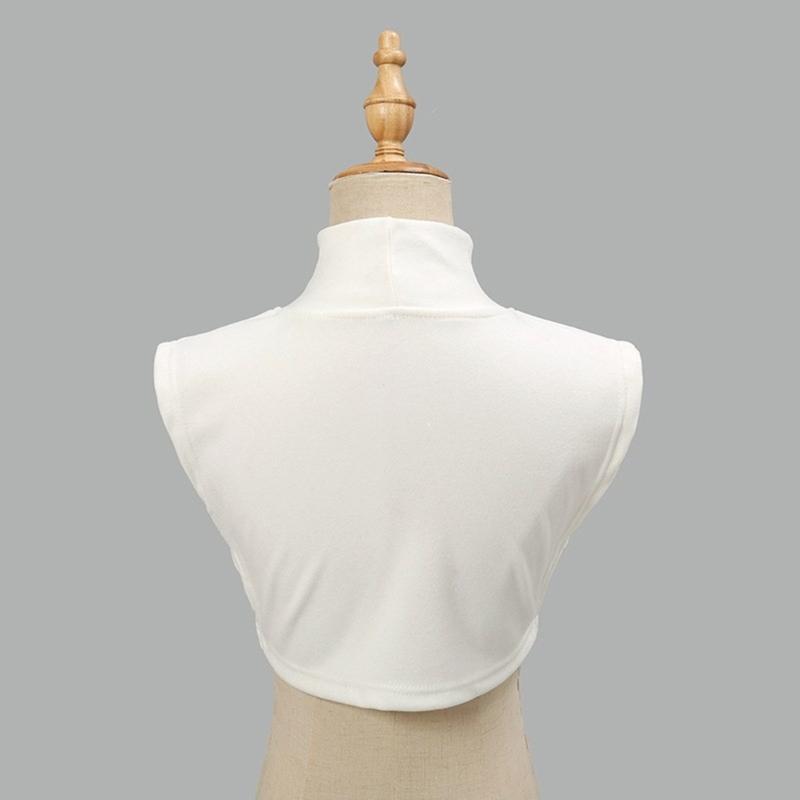 Turtleneck Collar Detachable Fake Collar Pullover Half Top Mock Neck Blouses Collar High Neck Cover for Women Layering
