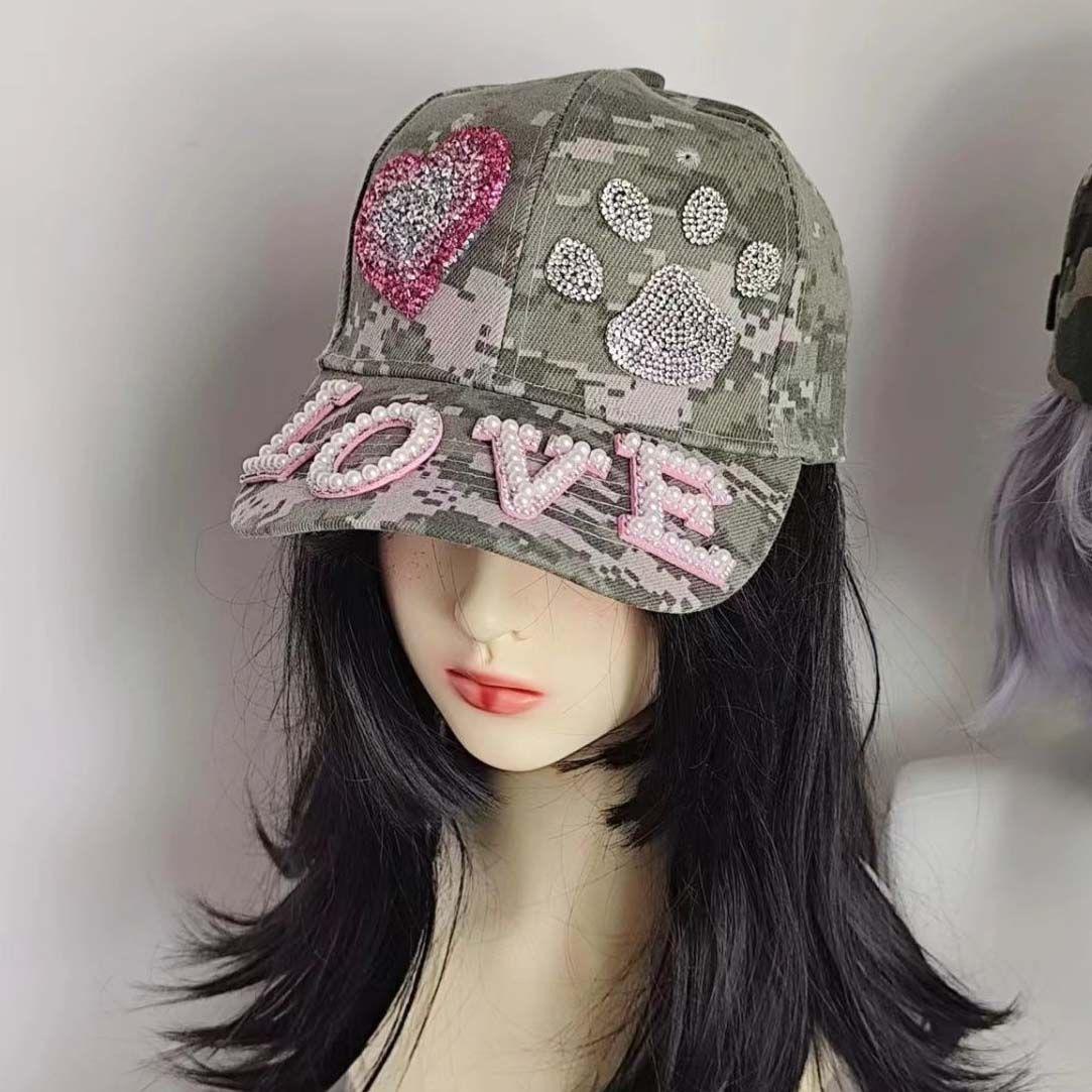 

Caps for Women Y2K Accessories Hat for Girls Vintage Cap Y2K Cap Baseball Cap Funny Camouflage Hats рожевий