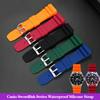 For Casio Diving Watch Swordfish MDV-106 MTP-VD01 MDV-107 Efr-303l Series Resin Silicone Strap Green 22mm Water Proof Watchband