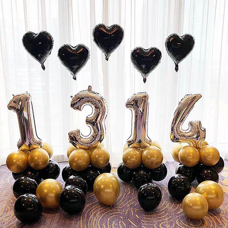 Honeymoon Room Wedding Scene Decor Set: Love Letter Balloons & Transparent Boxes