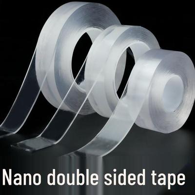 YC Yongcheng Hochhaftendes Transparentes Waschbares Nano-Klebeband - Doppelseitig, Rückstandsfrei, Hochtemperatur-Acrylband