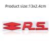 ESIF6 3D Metall GT RS Line Emblem Abzeichen Heckklappe Seite Aufkleber Abziehbilder für Renault Logan Clio Megane Captur Twingo Duster Kadjar