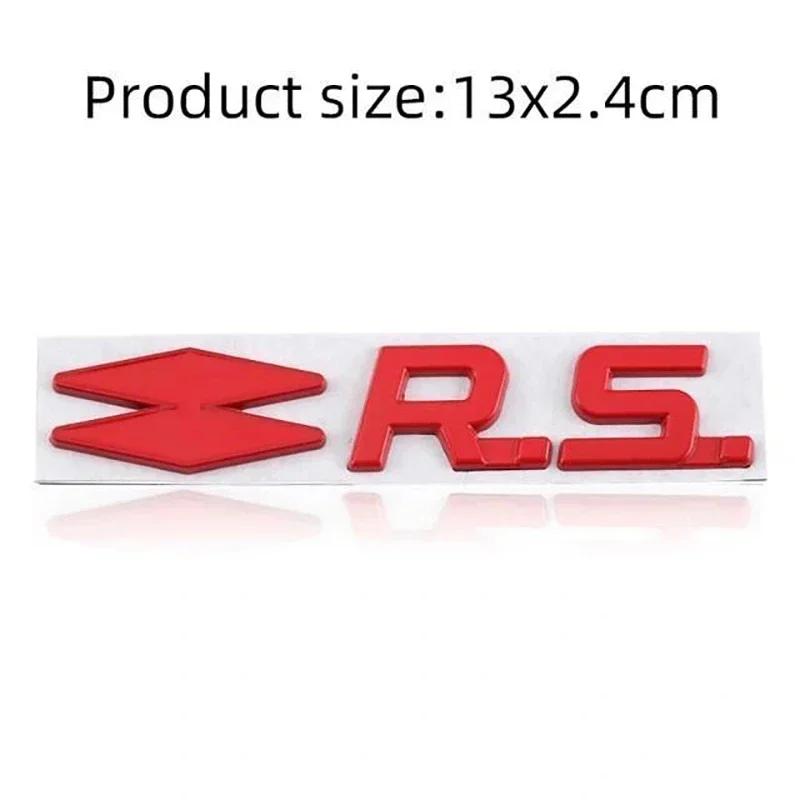 ESIF6 3D Metall GT RS Line Emblem Abzeichen Heckklappe Seite Aufkleber Abziehbilder für Renault Logan Clio Megane Captur Twingo Duster Kadjar